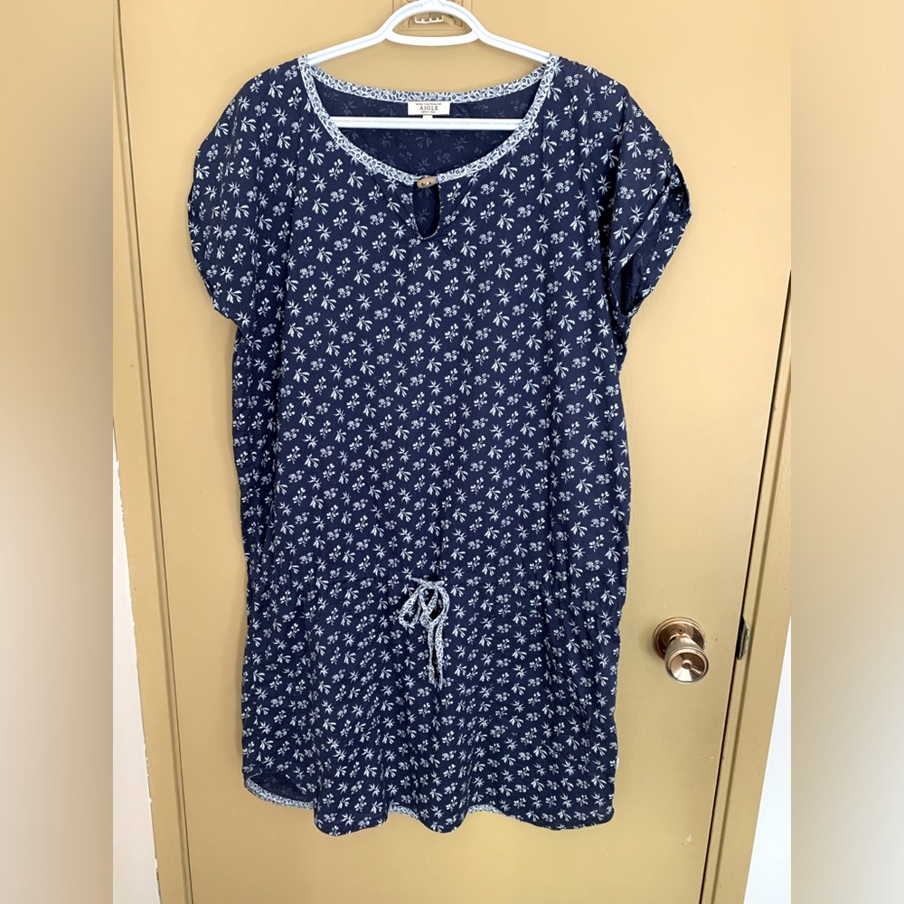 Cute summer dress, drawstring waist, cotton, lightweight